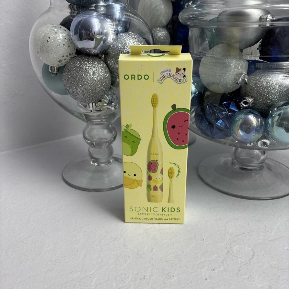 ORDO Sonic Kids’ Battery Toothbrush- Squishmallows Wanda- Yellow New